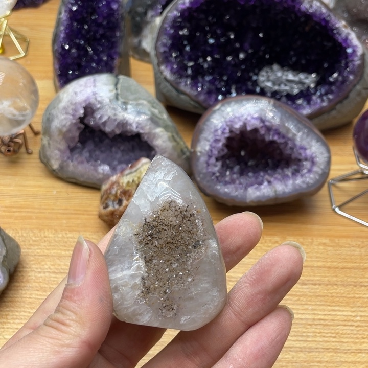 紫晶水晶球未镶嵌