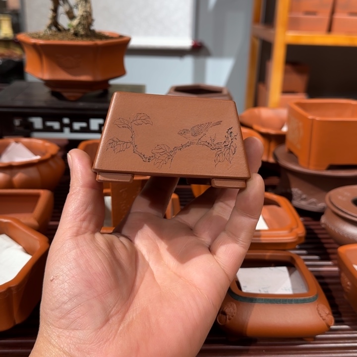 紫砂花盆全手工制作