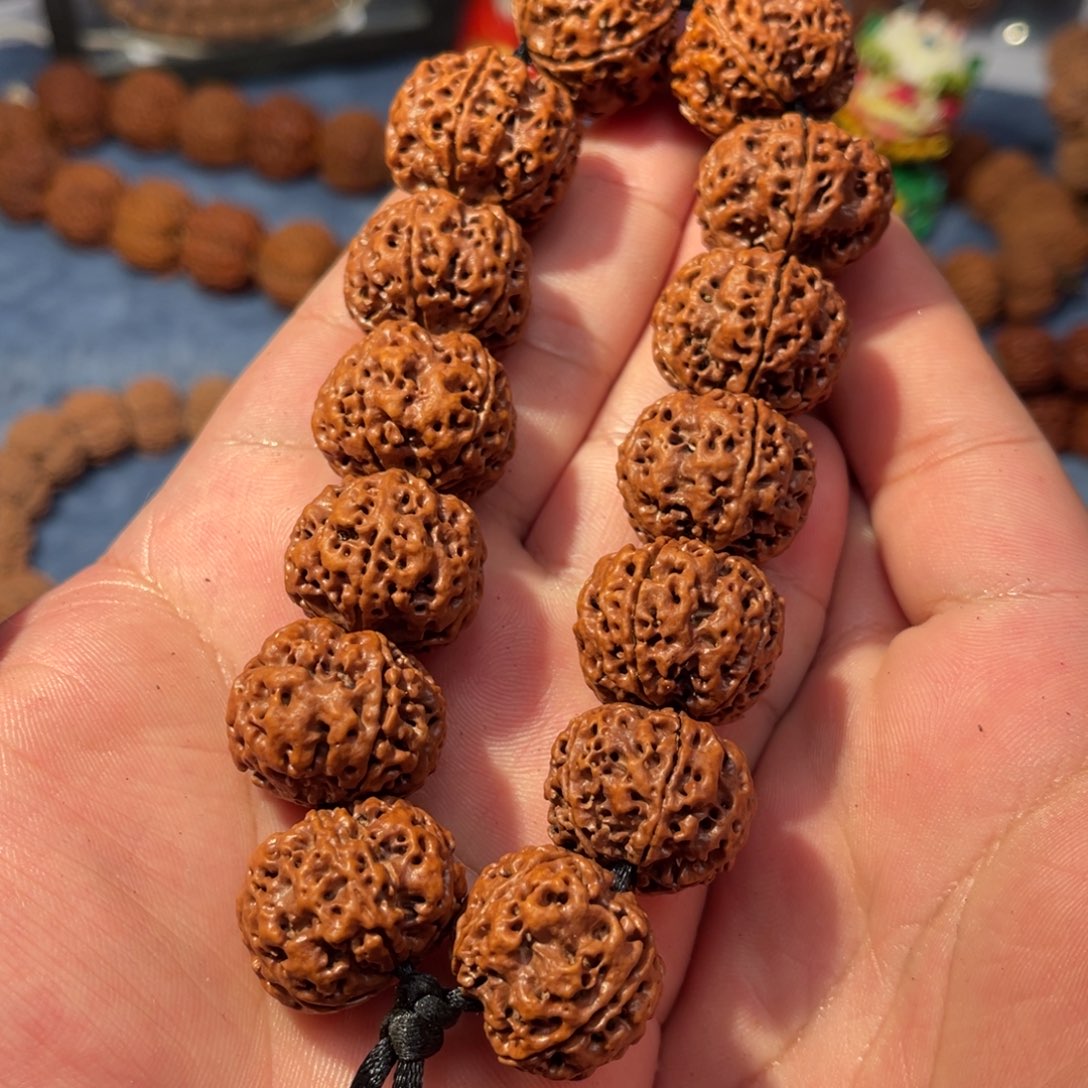 用***己金刚菩提吊坠红皮铁子