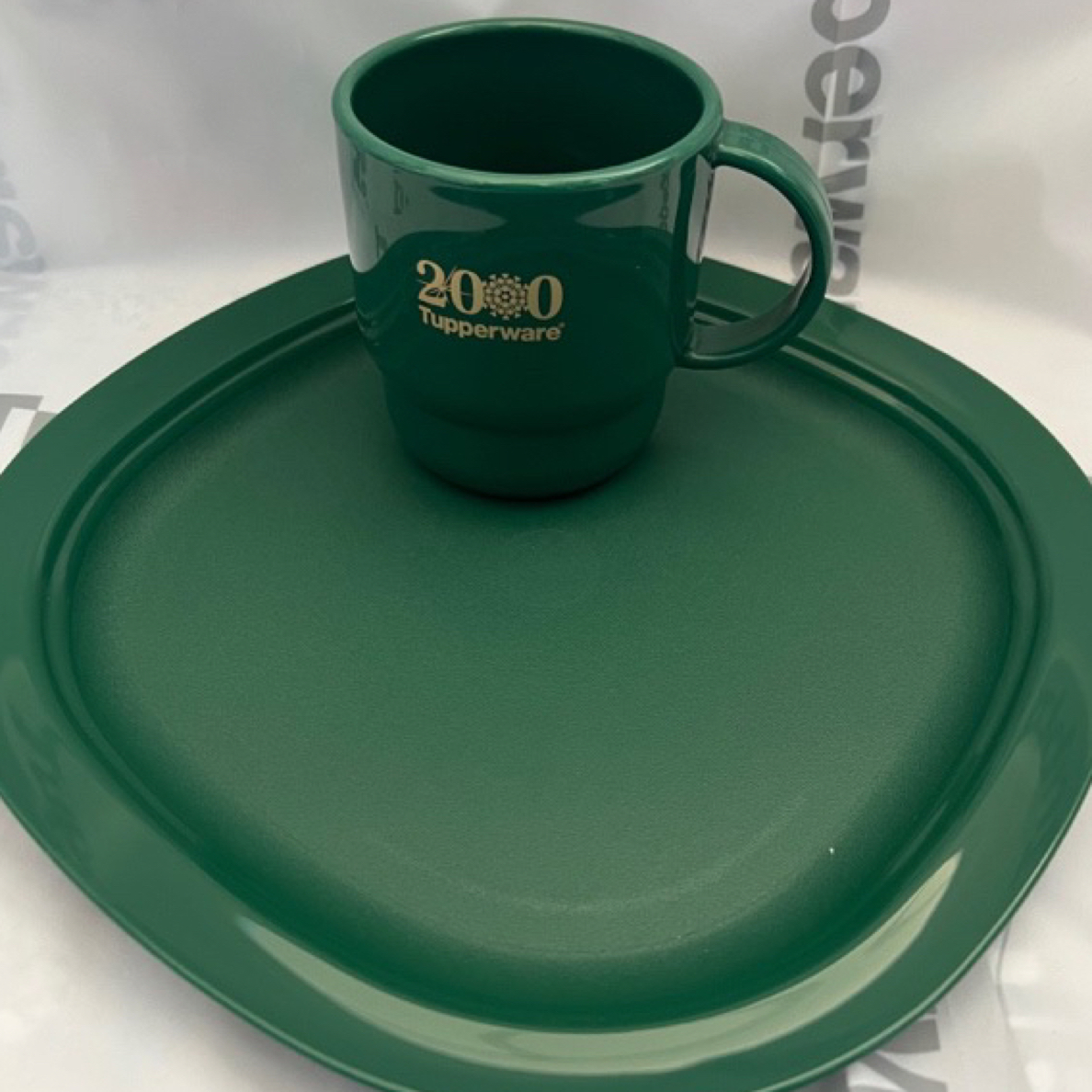 墨绿色可加热盘子水杯保鲜盒系列保鲜收纳箱