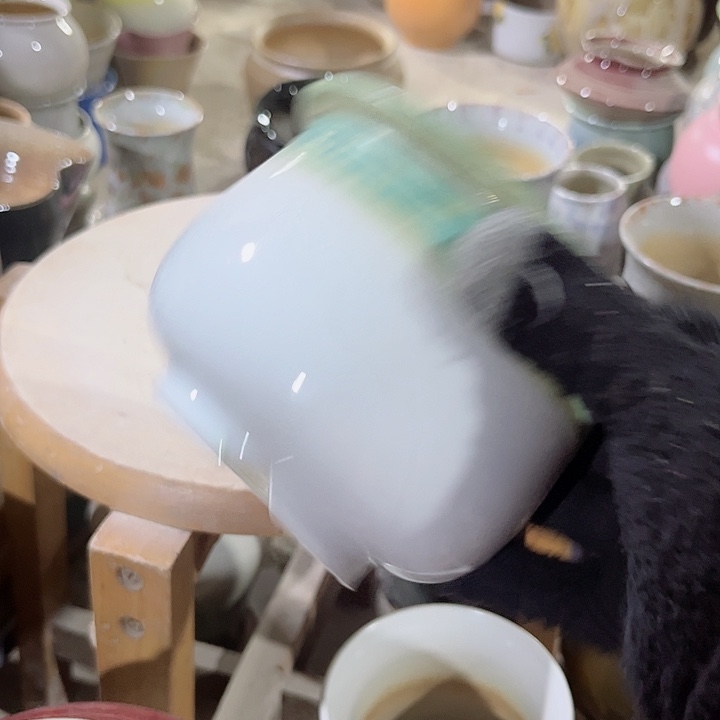 瓶口11高13 瑕景德镇陶瓷满29包邮