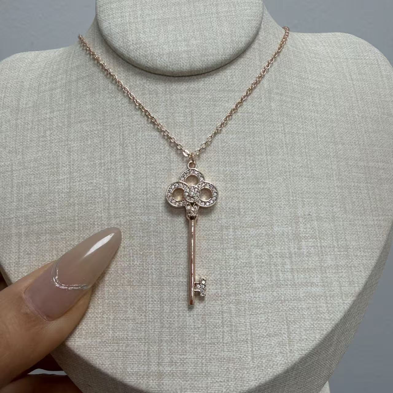 钛钢项链 带细节钥匙项链154