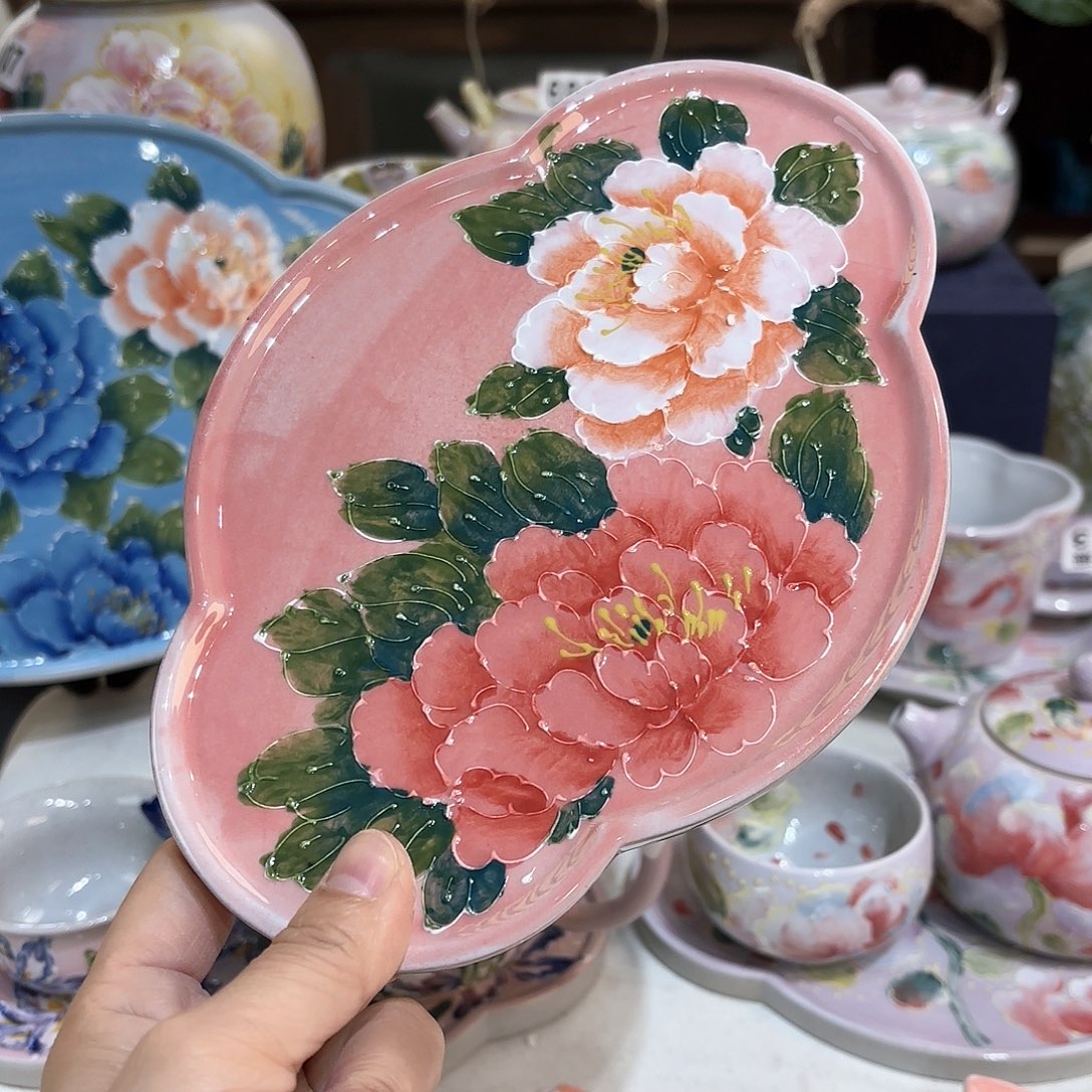 景德镇手绘高温釉下彩陶瓷茶具