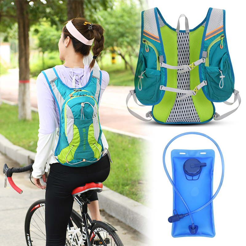 15L越野背包跑步马拉松男女户外骑行包双肩背包徒步登山包水袋包