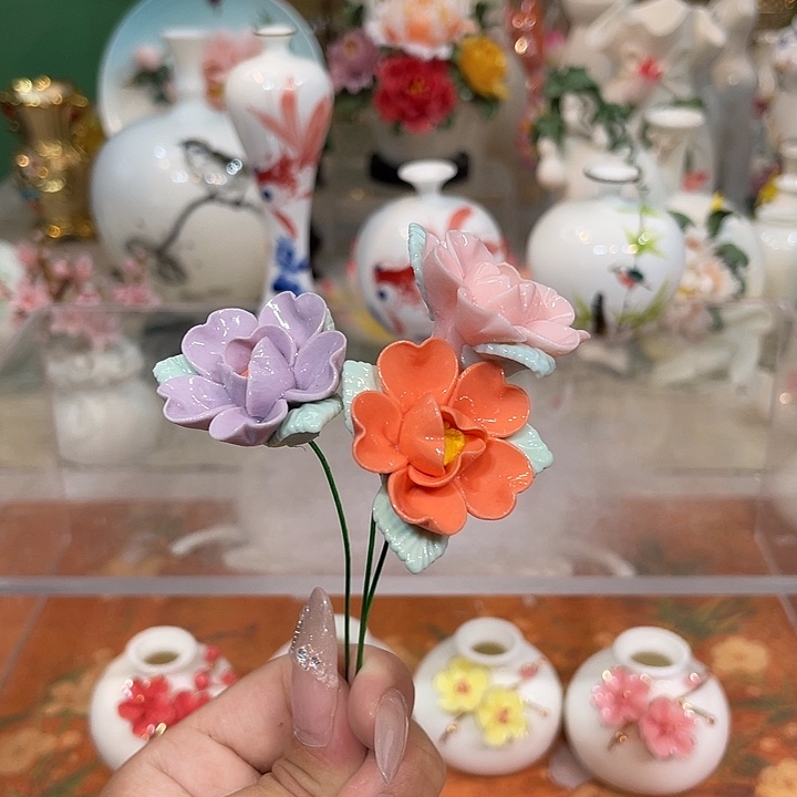 手工精致花瓶摆件 