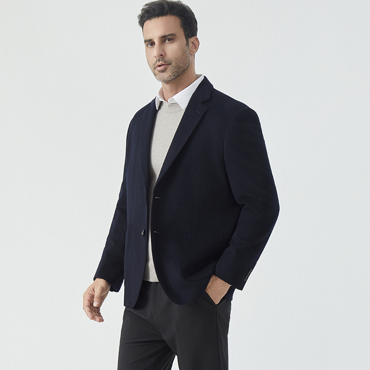 羊绒高级西装(30%羊绒+70羊毛) 厚款保暖手工半麻衬高定商务单西