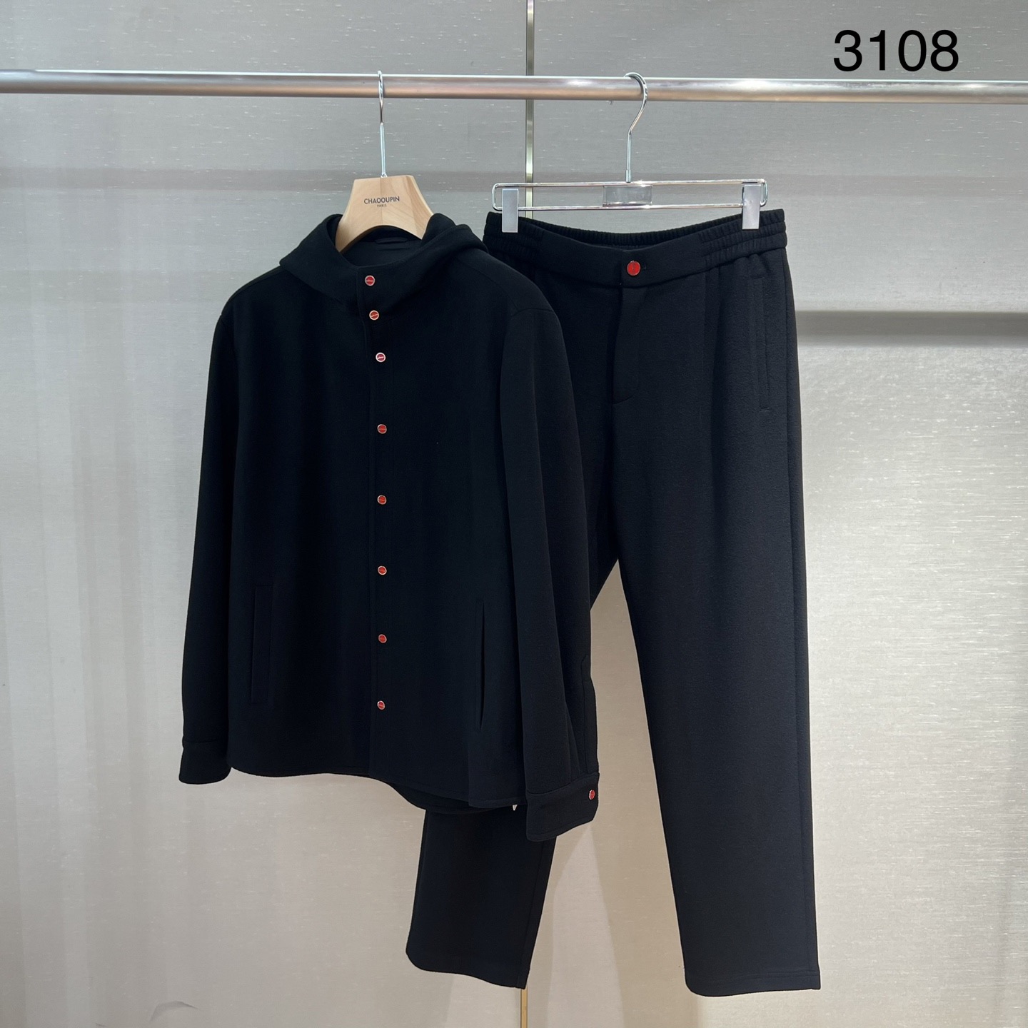 F3108A意式男款秋冬长袖长裤开衫春秋连帽秋冬男士休闲风开衫套装