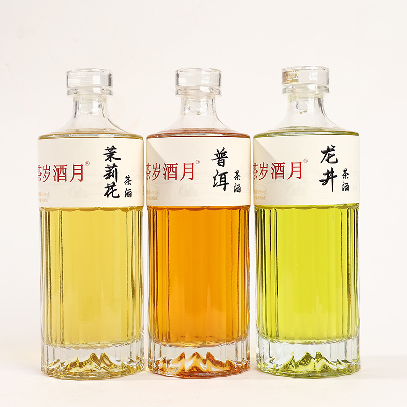 【新品茶酒】茶岁酒月杏花村清香型源头白酒42度龙井茉莉花普洱茶酒