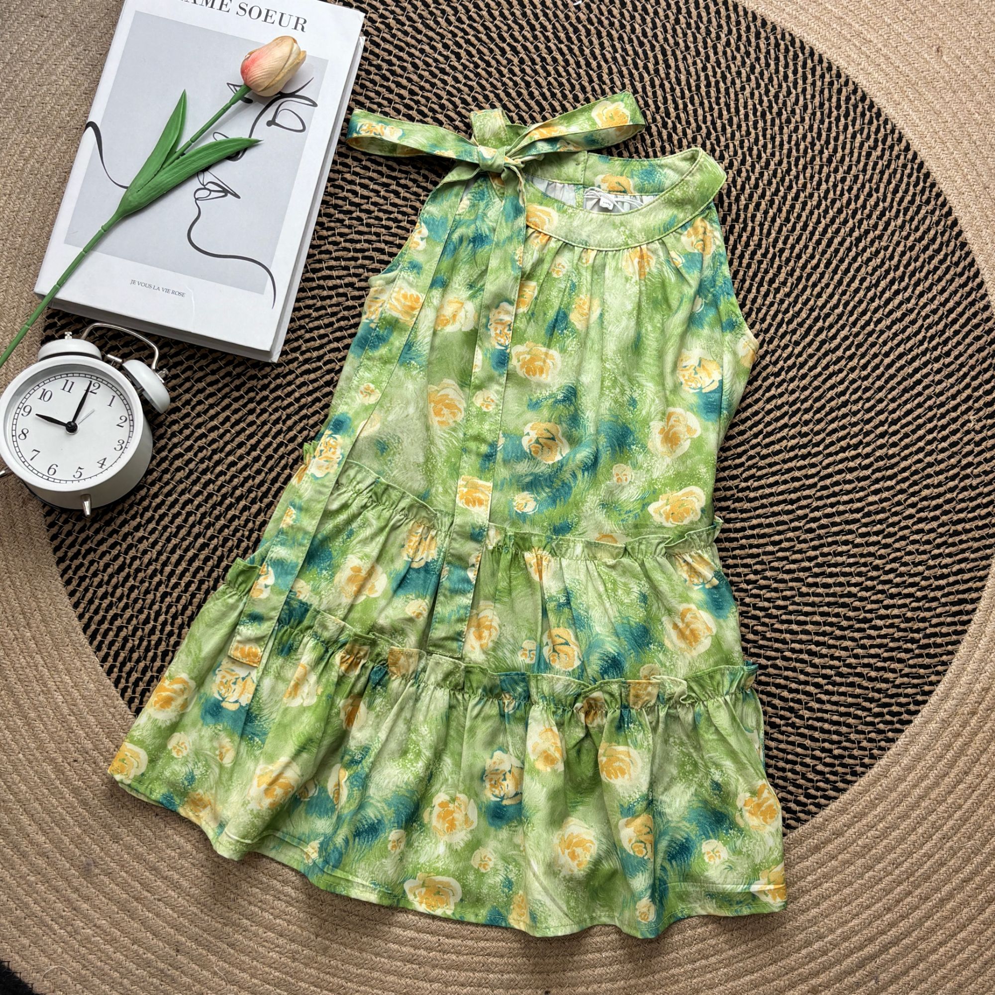 【绿野仙踪】IEF/爱依服夏季女童公主裙洋气亲子装吊带印花连衣裙