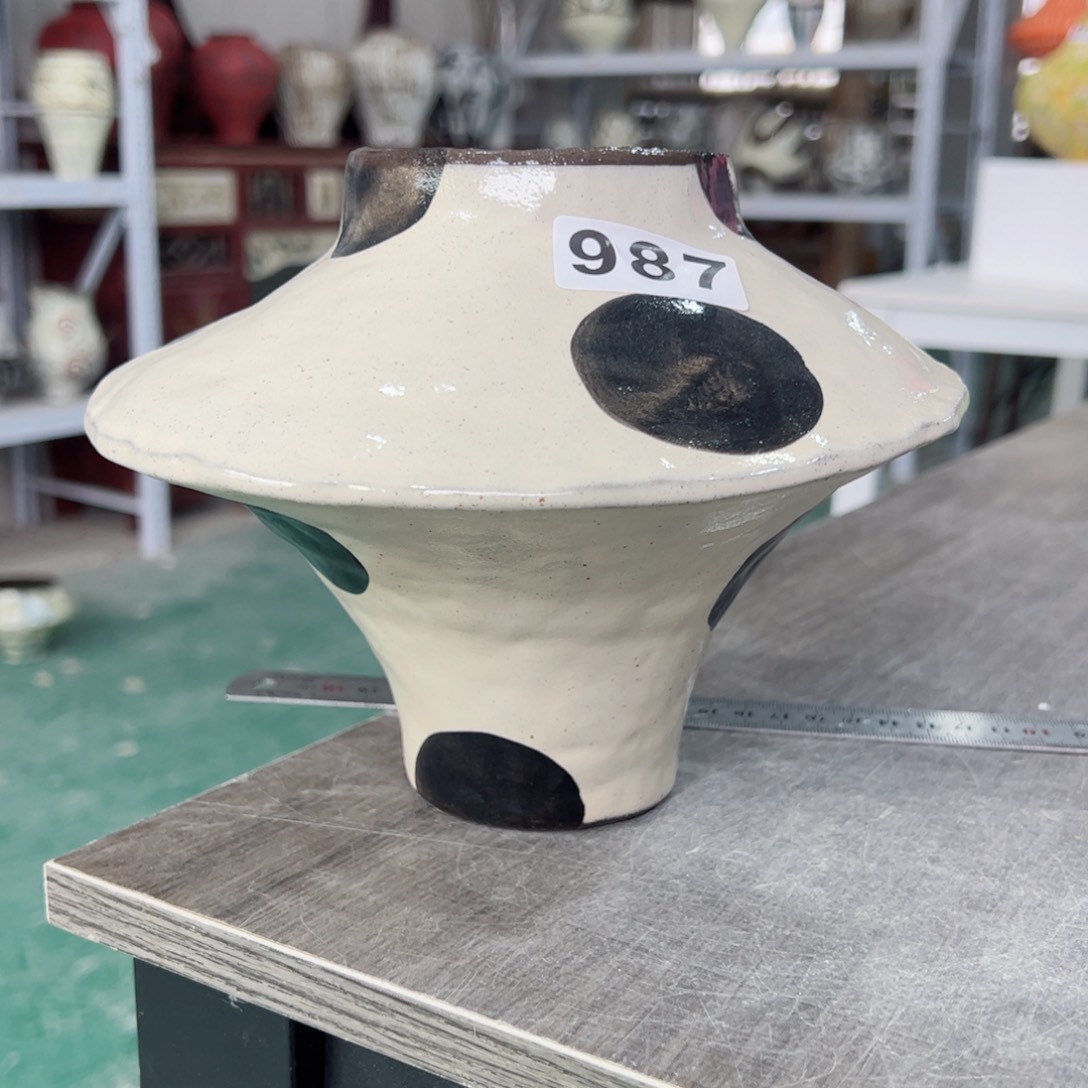 红陶口8高16无孔