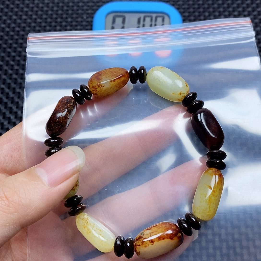 和田玉手链未镶嵌仅****子