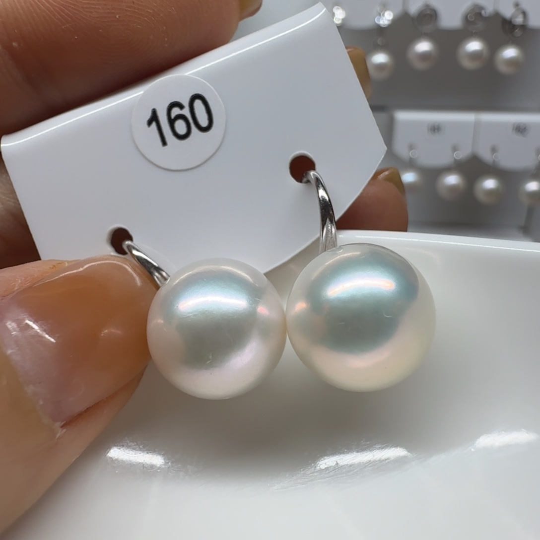 苏***苏银S925镶嵌耳饰淡水珍珠珍珠