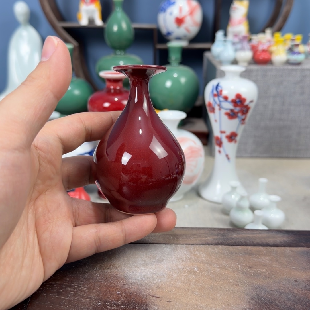 陶瓷手工小花器摆件