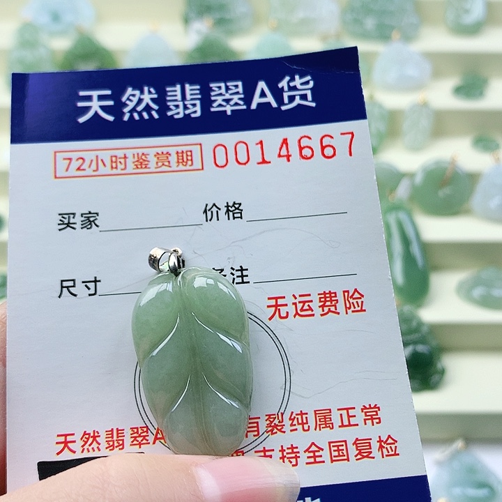 颈饰未镶嵌翡翠吊