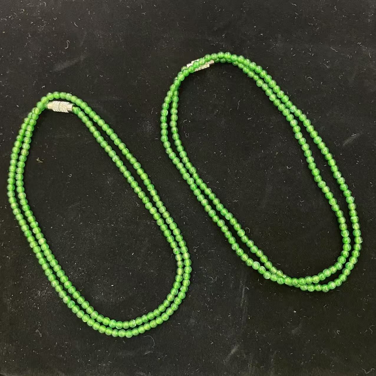 【云】翡翠小米珠项链多样性发其一@k