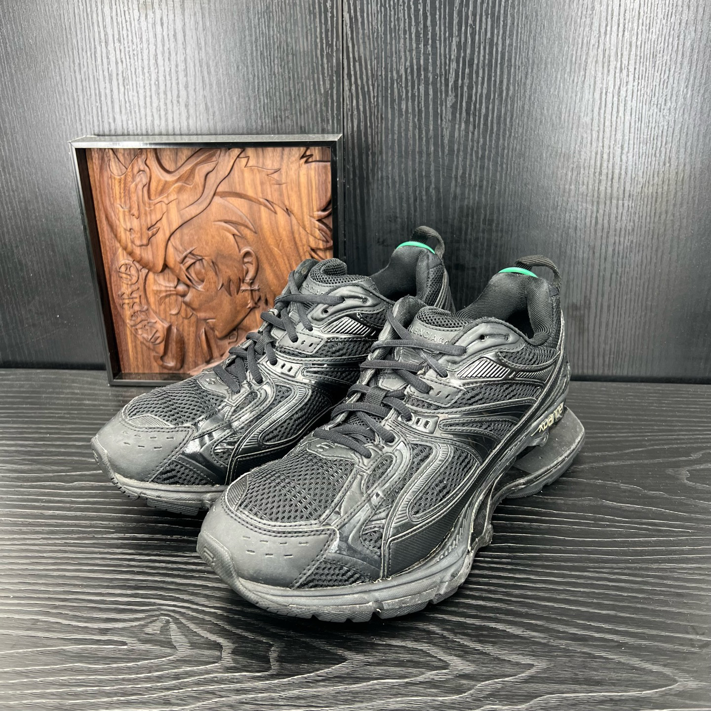 95新 Balenciaga/巴黎世家 42码弹簧鞋 黑黄二手男鞋CH23697