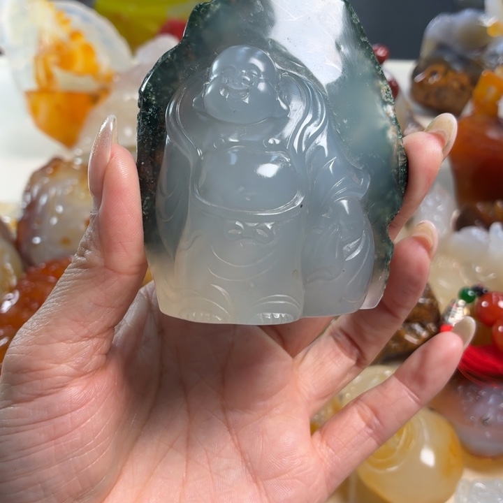 鸢***天玛瑙/玉髓未镶嵌吊坠(不含链)