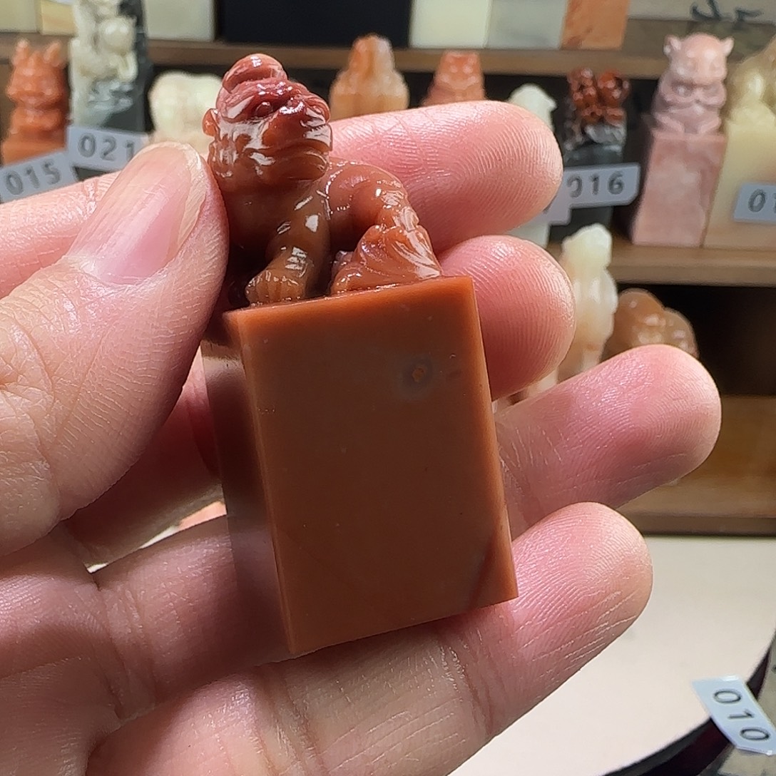 寿山石印石027老挝保利石印章