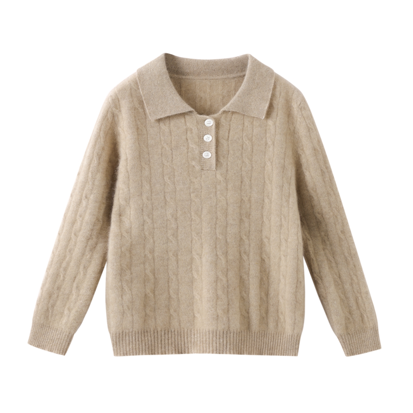 男女童加厚100%纯羊毛衫提花宽松毛衣麻花针织衫POIO领宝宝套头