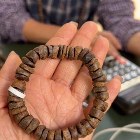 沉香手串白棋沉水11克卡1.1多样性发1条