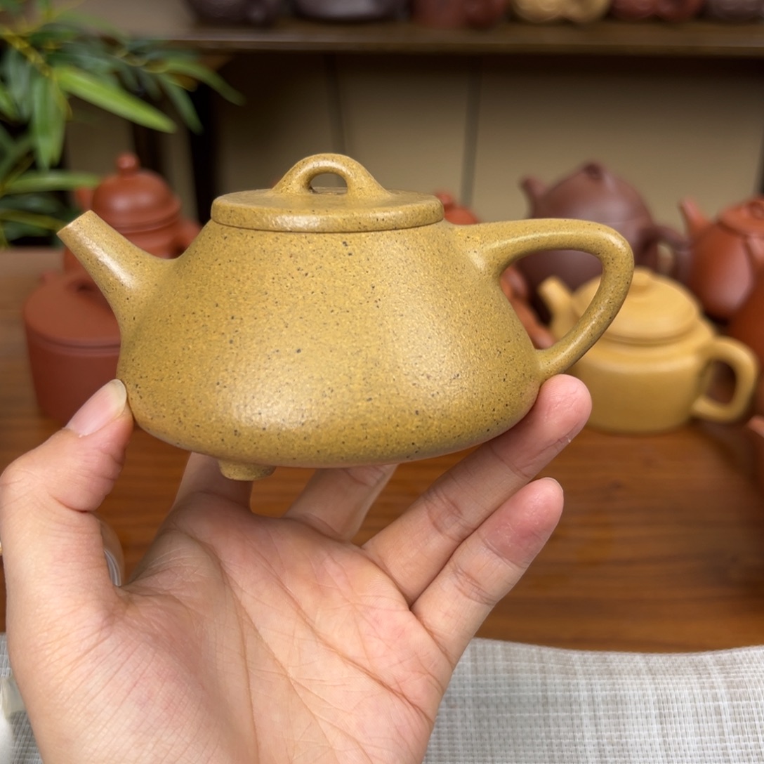 飞***6紫砂茶壶紫砂壶子冶石瓢黄金段170cc全手