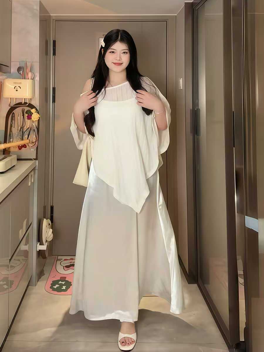 大码女装初秋宴会连衣裙伴娘生日梨形身材连衣裙苹果型身材连衣裙