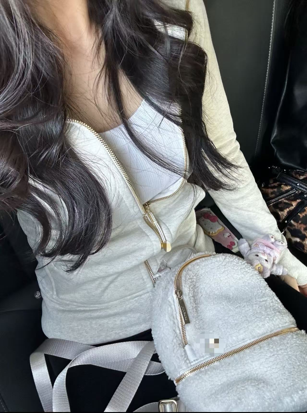 Xx-连帽加绒拉链卫衣外套