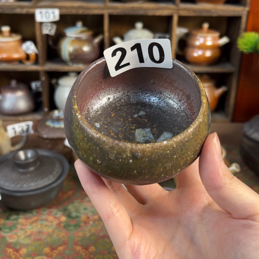 摆件柴烧茶器主人杯杯