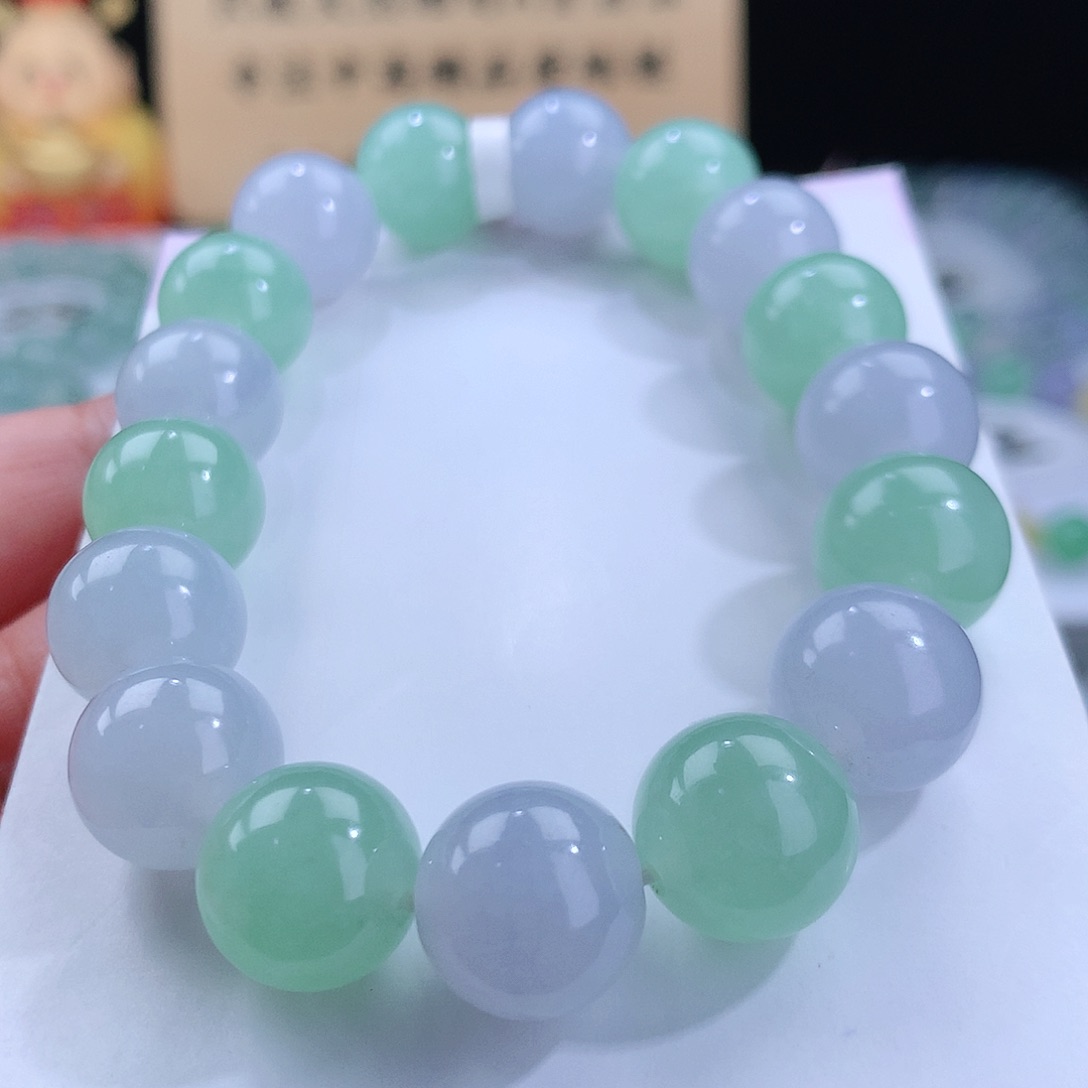 翡翠颈饰未镶嵌卡12mm