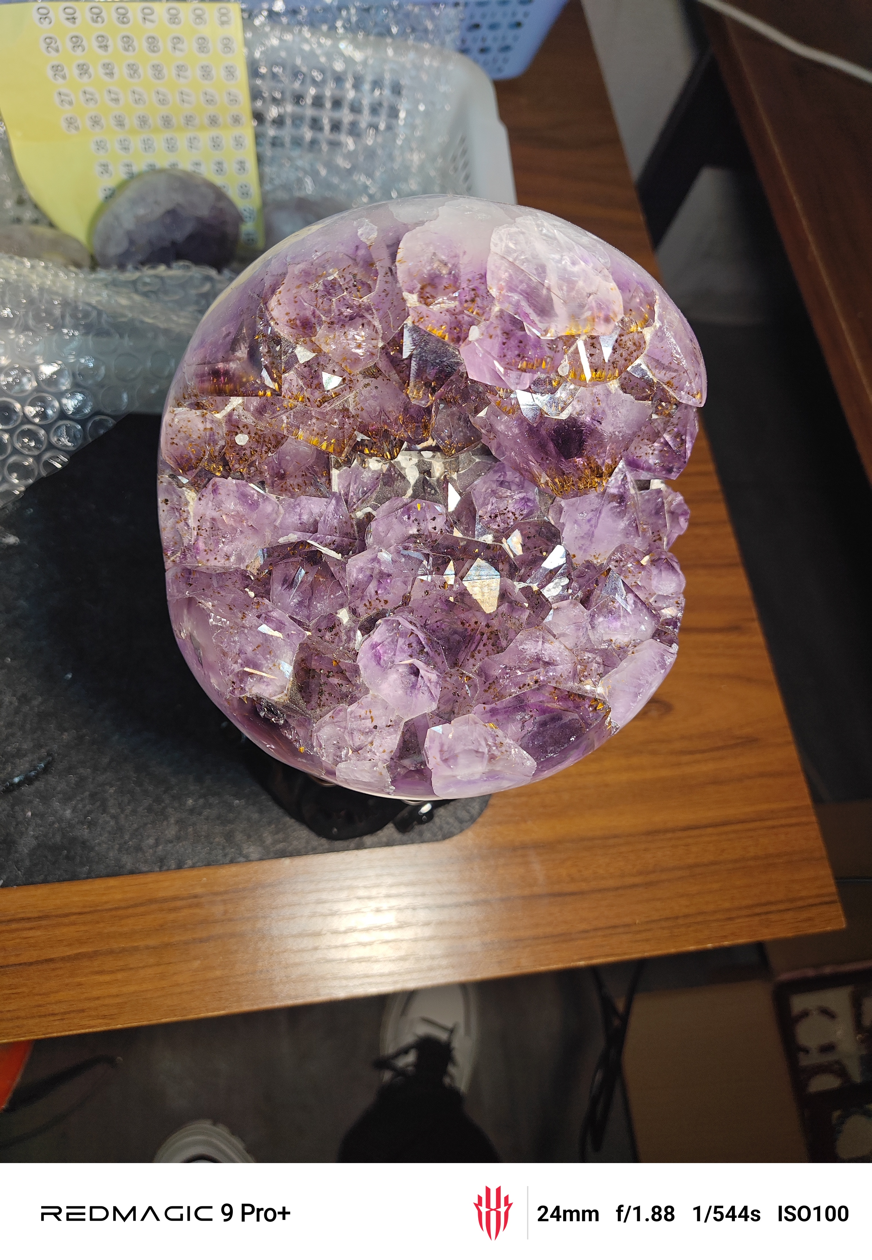 天然紫水晶恐龙蛋原石家居办公装饰摆件