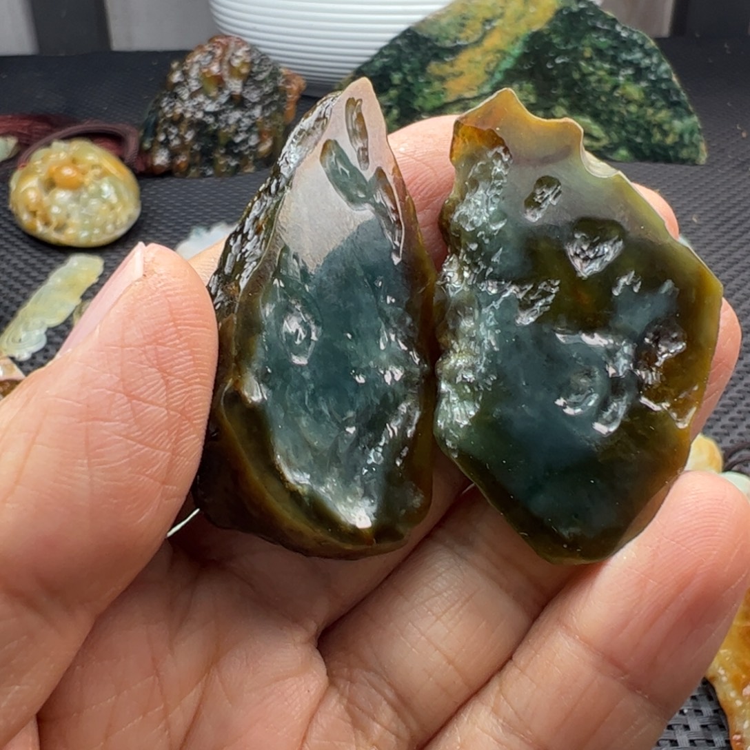 翡翠裸石缅甸翡翠