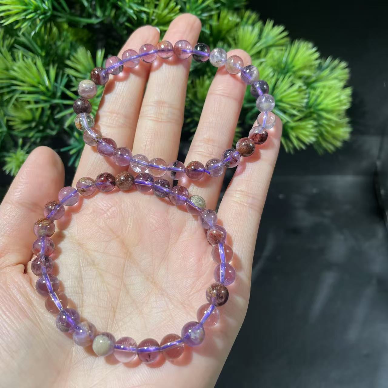 【玉经纶】-30455/Q41-水晶手串-多样性发其一6mm/约31颗