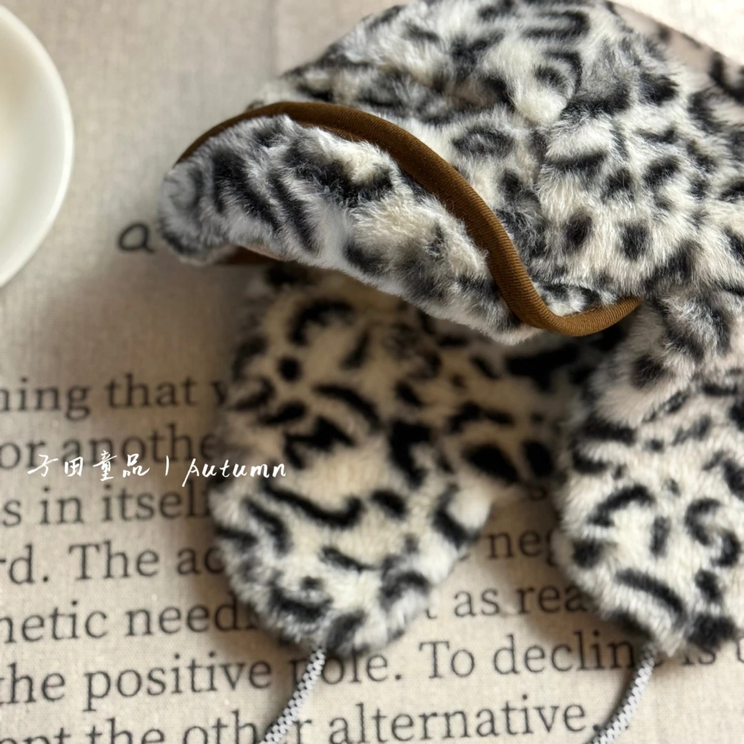 子田推荐-儿童雪豹痞帅雷锋帽