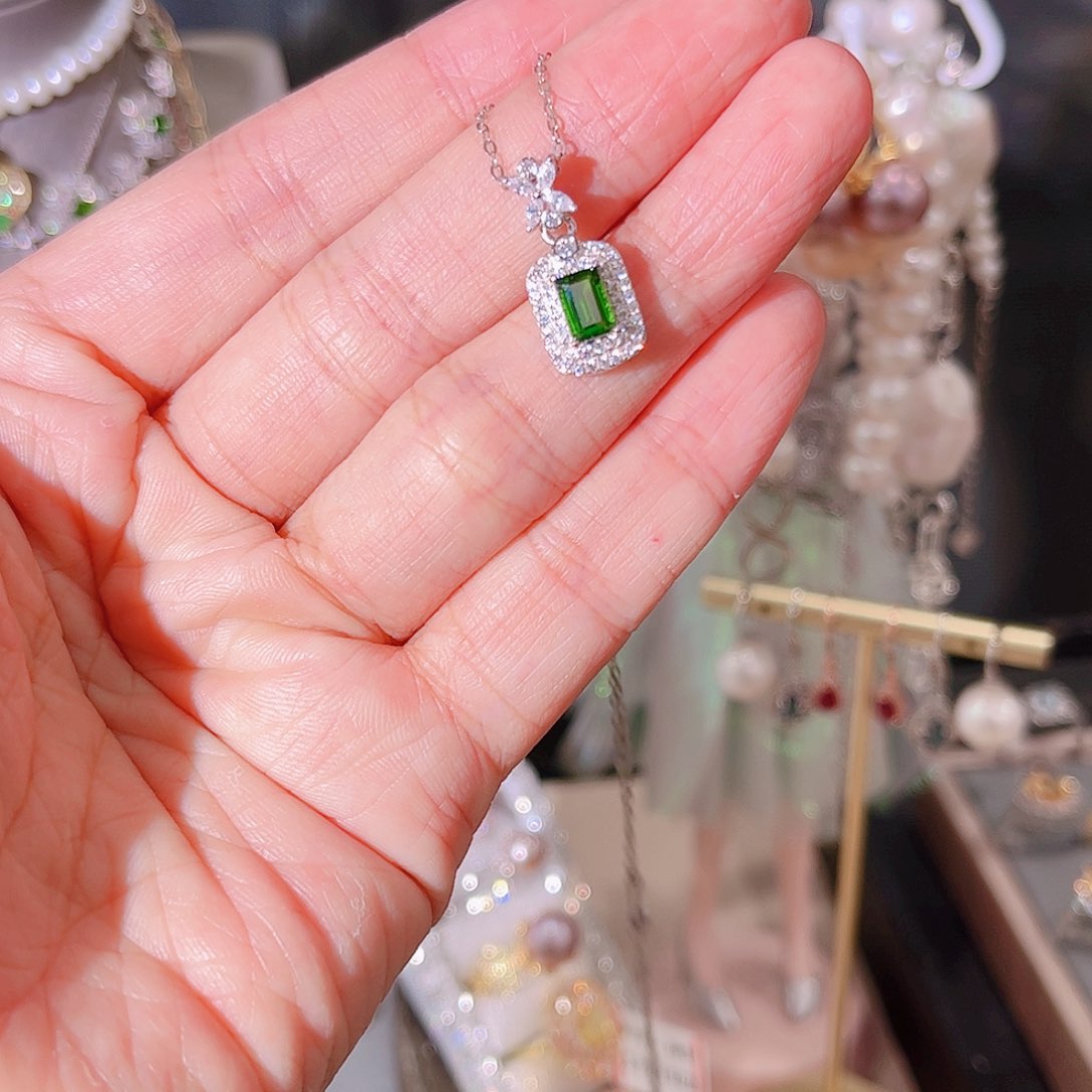 彩色蓝宝石手链银S925镶嵌