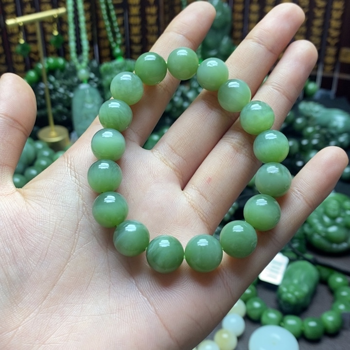 和田玉111手串未镶嵌