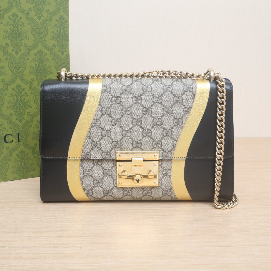 95新 GUCCI/古驰 斜挎包 锁头包 盒子包 中号 30 P205844234