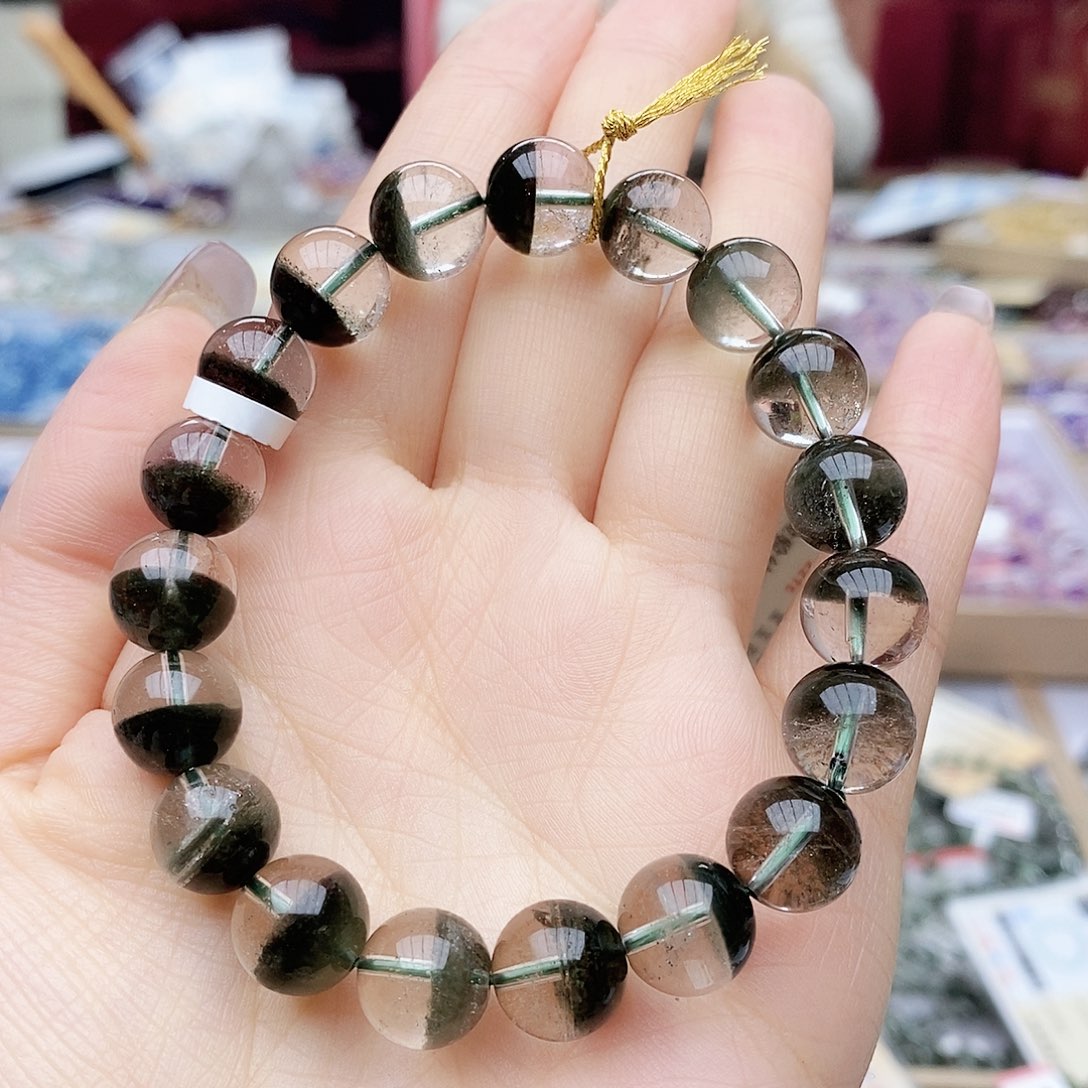 水晶手链未镶嵌V208 绿幽灵