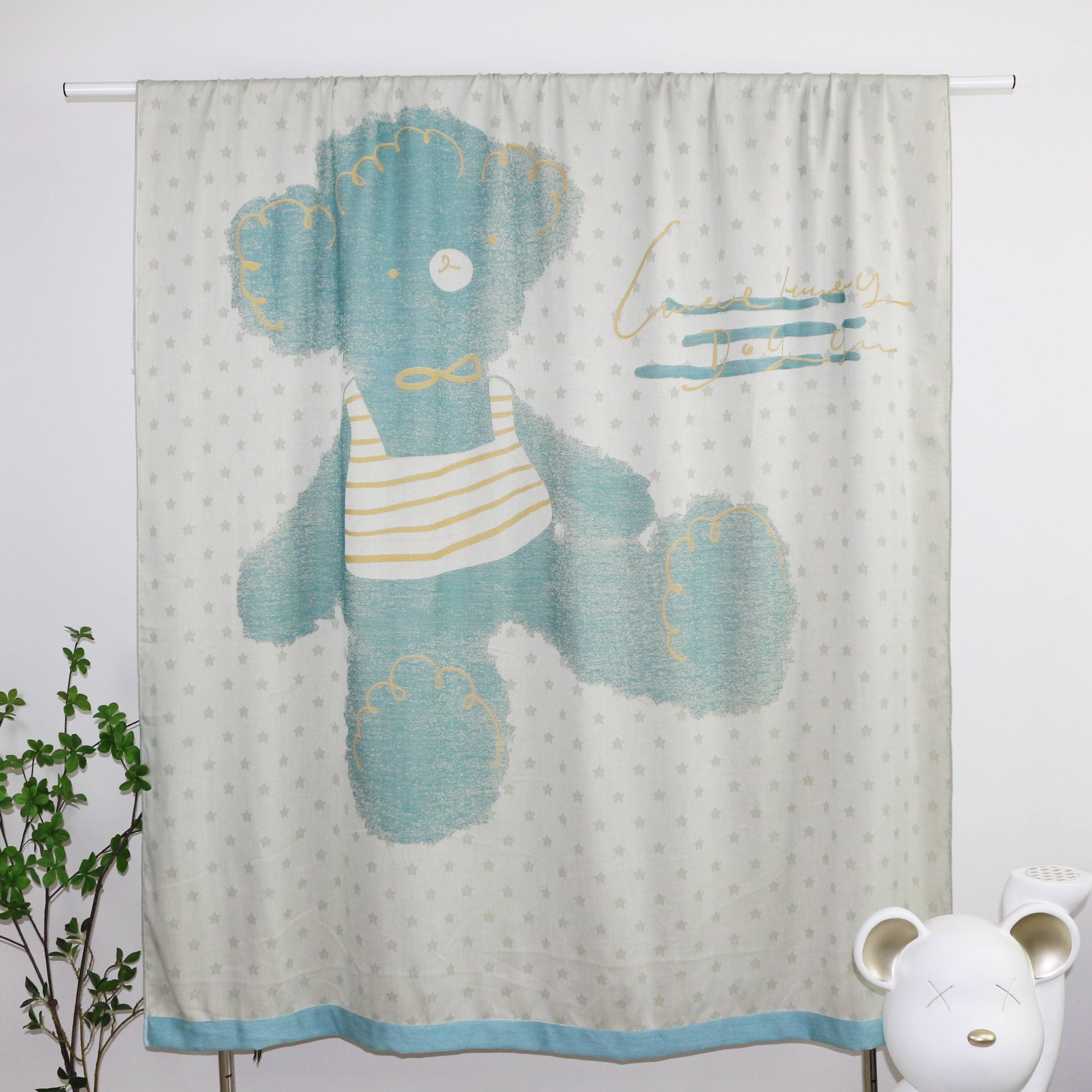 (150*200)星星小熊竹纤维奥地利天丝冷感毯夏凉被盖毯