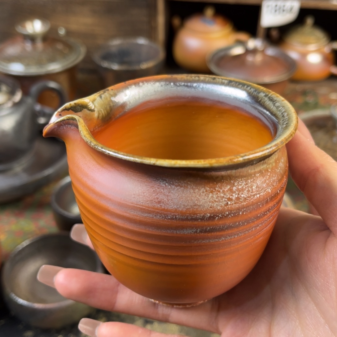 杯一****水柴烧茶器公道杯