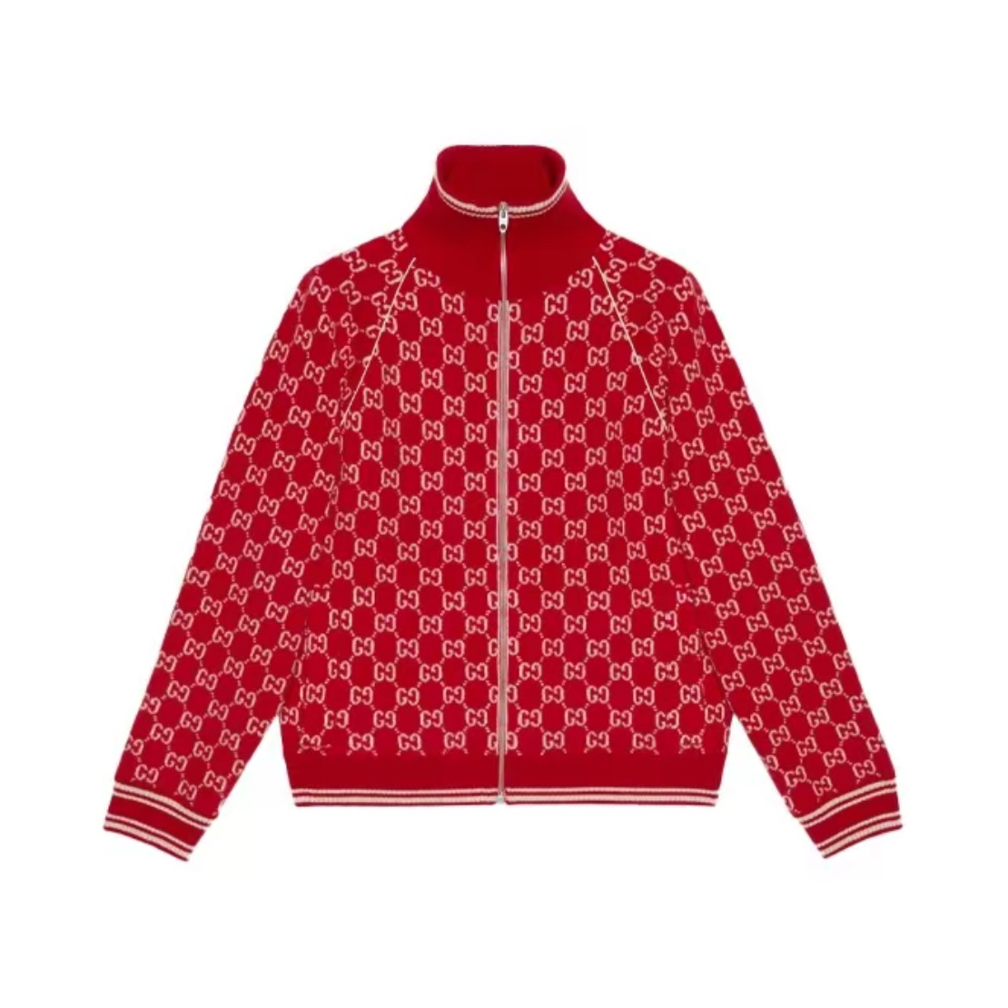 99新 GUCCI/古驰 满印羊毛夹克/L码/工价13400/编10439