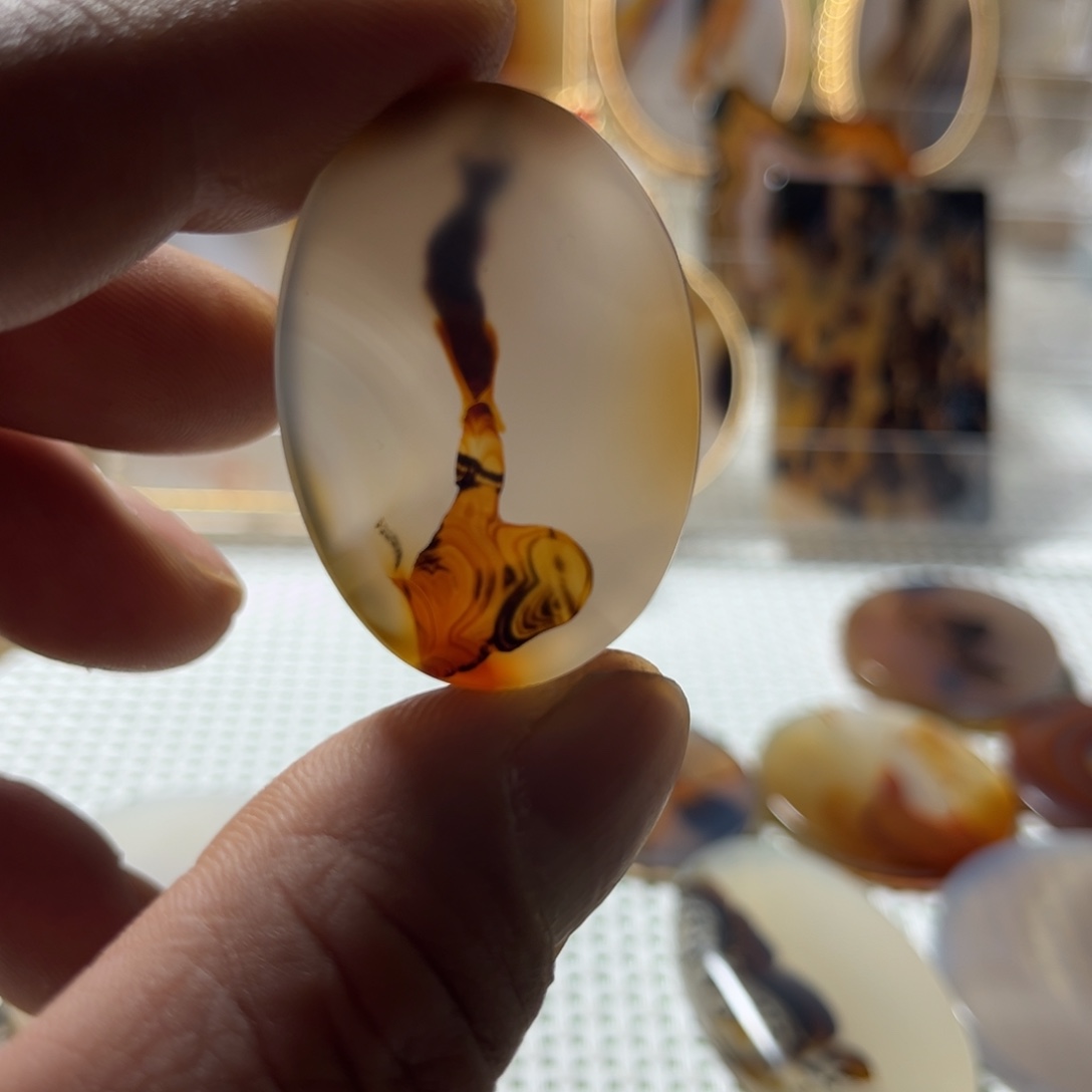 玛瑙/玉髓未镶嵌吊坠(不含链)