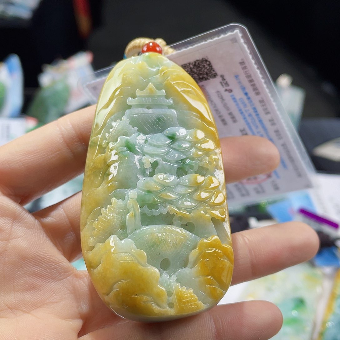 颈饰未镶嵌翡翠一