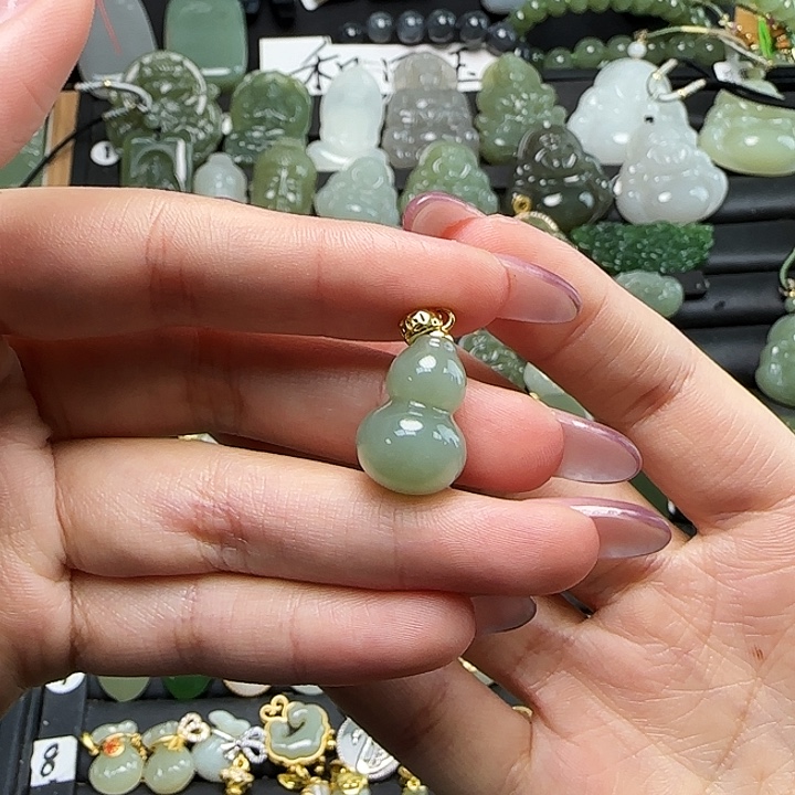 和田玉银S925镶嵌颈饰