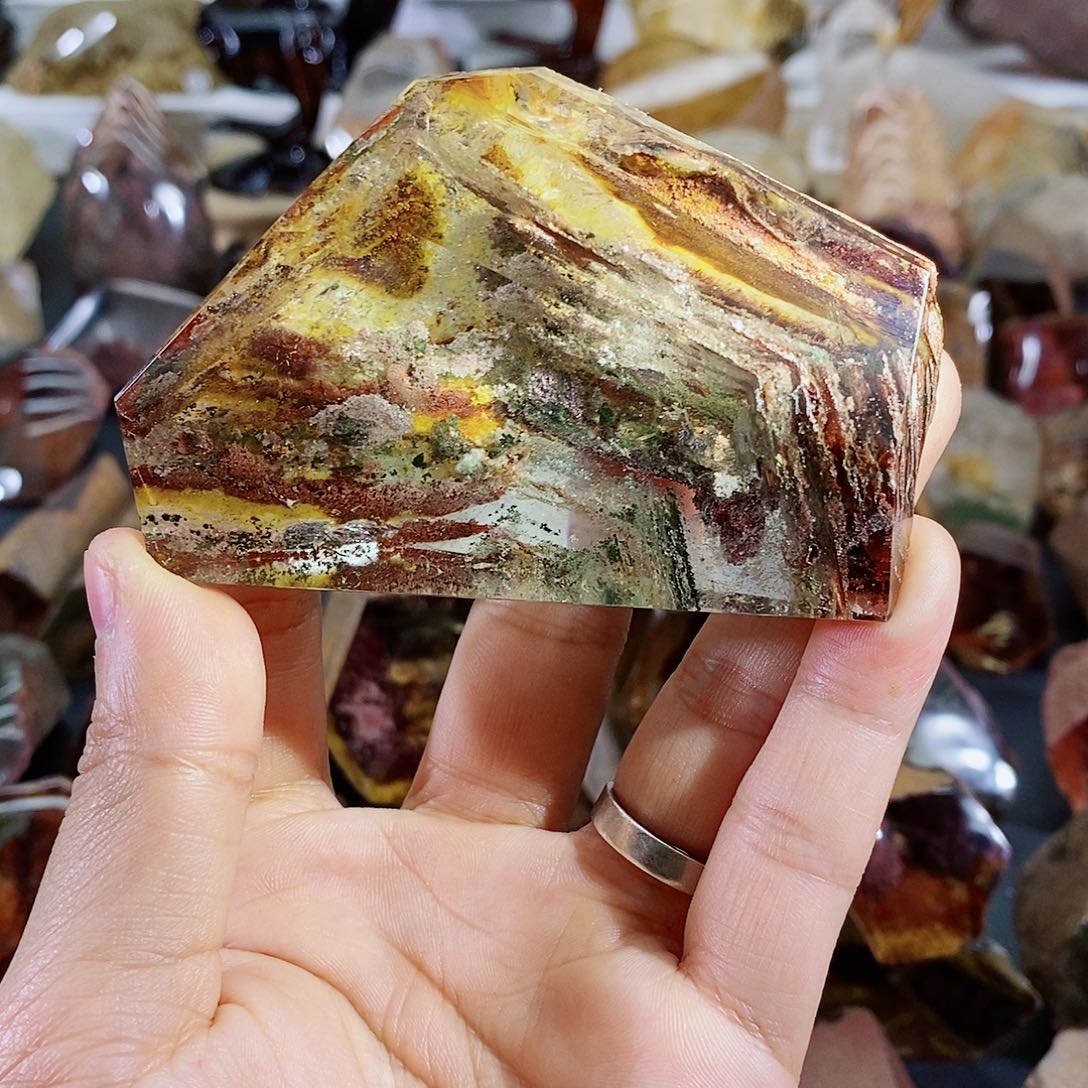 【闪购商品】水晶车挂未镶嵌前**生天然水晶原石