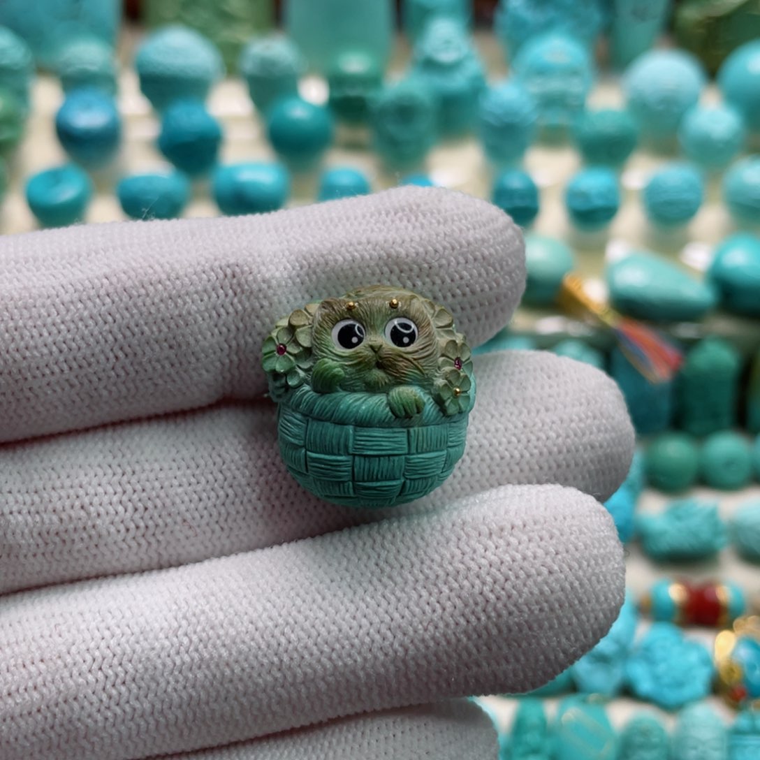 绿松石珠宝奇石未镶嵌