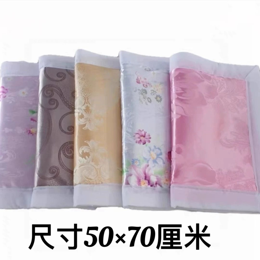 新款加厚贡缎蚕丝被子褥子枕头组合寒衣祭祀用品