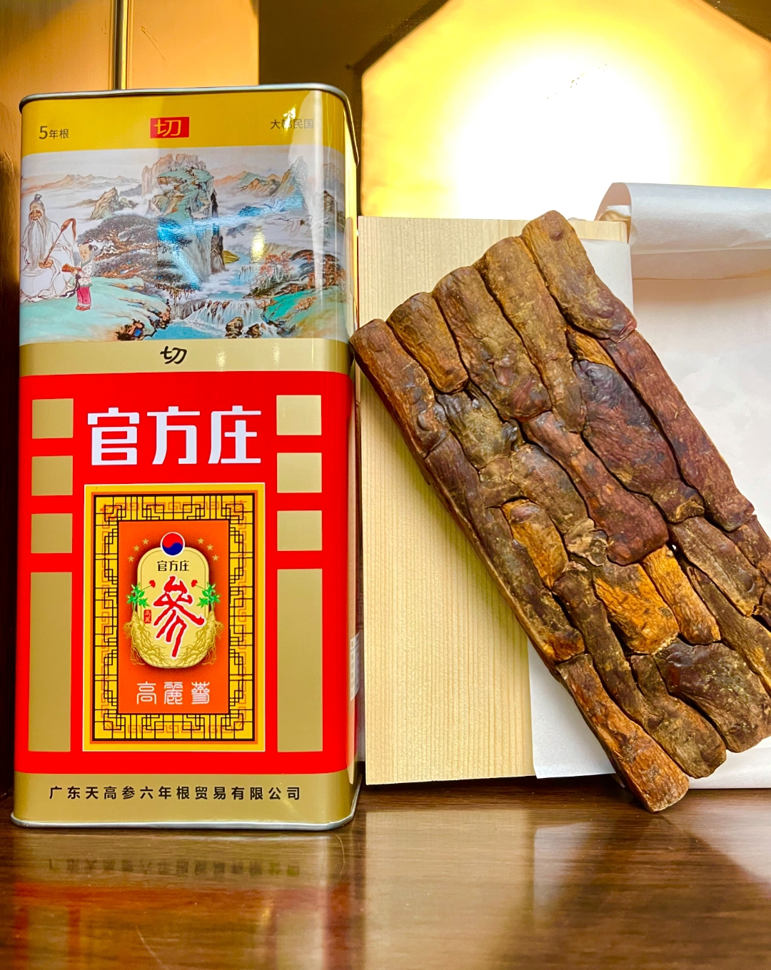 灵灵推荐 官方庄高丽切参600g煮水炖汤