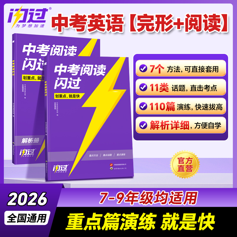2026中考语法闪过阅读闪过中考英语初三语法阅读知识点专项训练