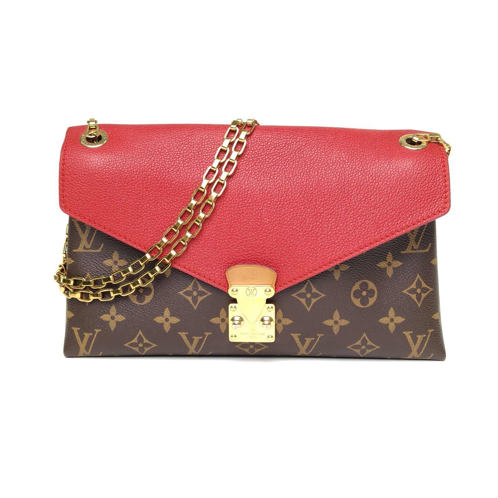 95新 LouisVuitton/路易威登 小花Jerry活动传奇链条信封包 