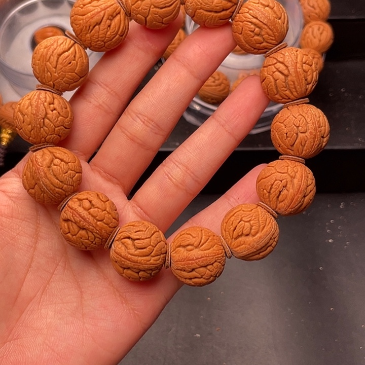 手串桃核金丝龙珠2.0手串